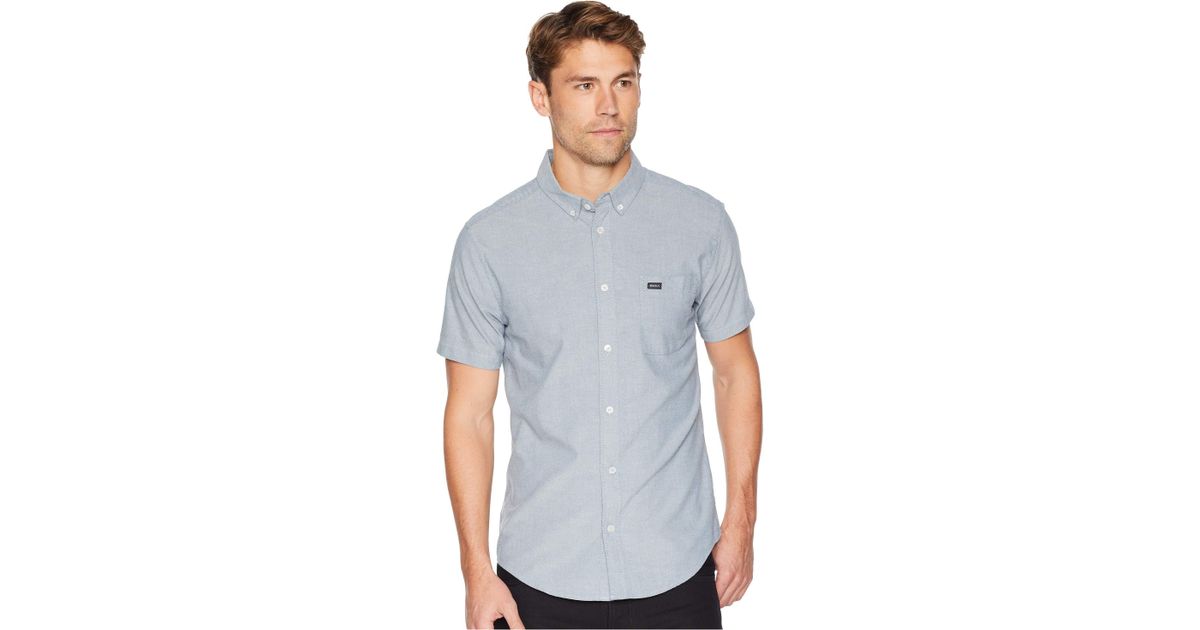 RVCA Boys Big Barrow Short Sleeve Woven Shirt