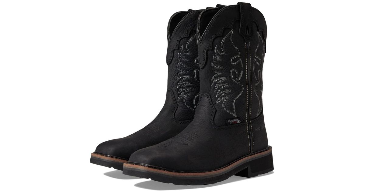 Wolverine Rancher Wellington Steel Toe in Black | Lyst