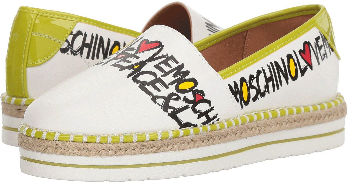 love moschino espadrilles white