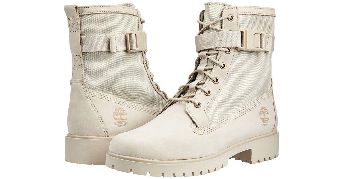 jayne fabric and leather waterproof side zip boot