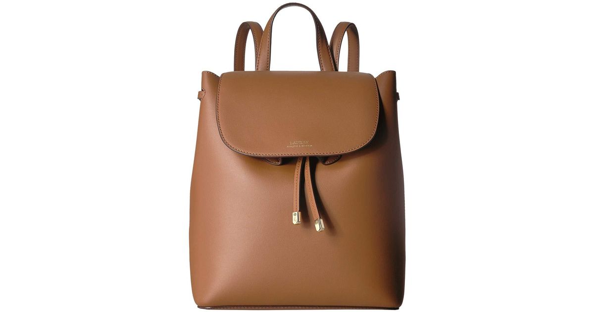 dryden flap leather backpack