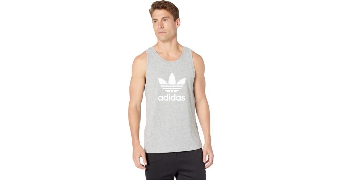 adidas trefoil tank mens