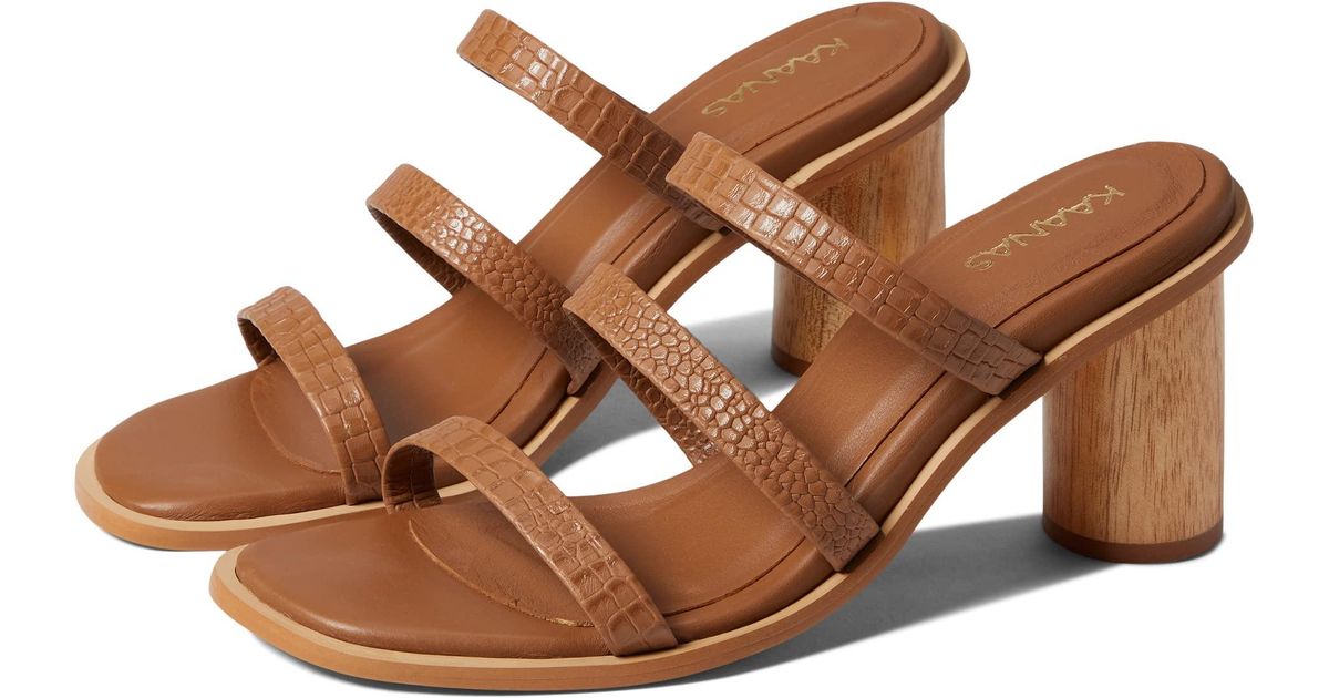 kaanas binjai double braid leather heel