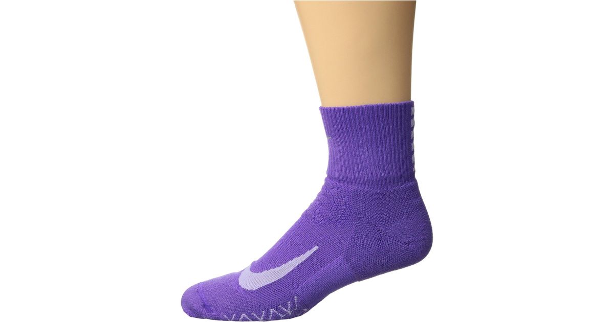 nike elite cushion quarter running socks