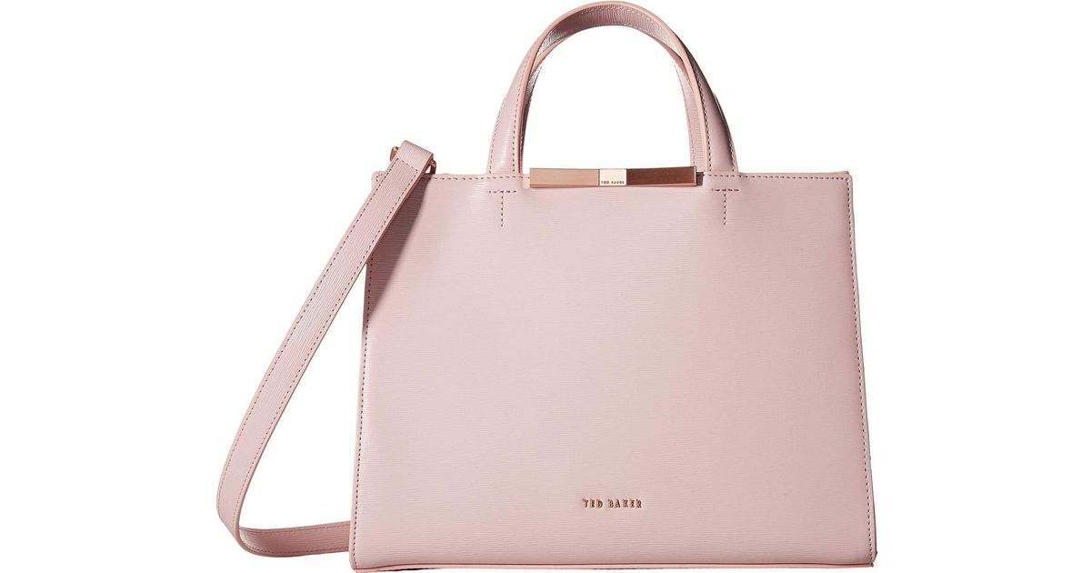 light pink handbag