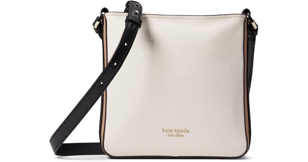 Kate Spade Hudson Colorblocked Pebbled Leather Small Messenger Lyst