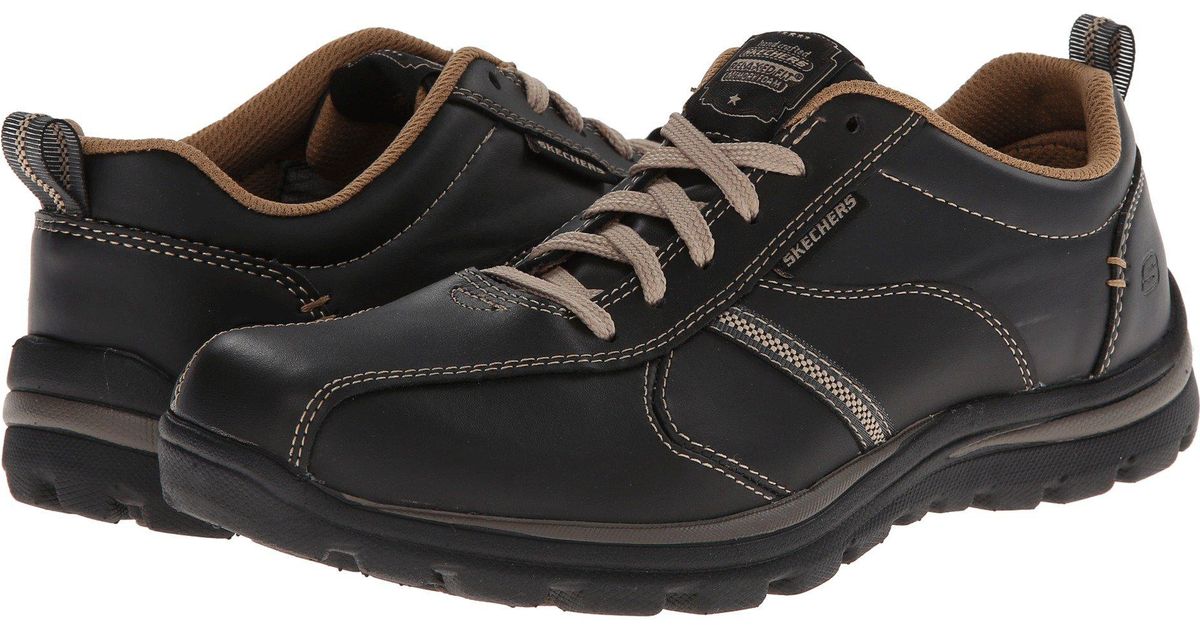 Skechers Relaxed Fit Superior - Levoy (dark Brown) Men's Shoes in Black for  Men | Lyst