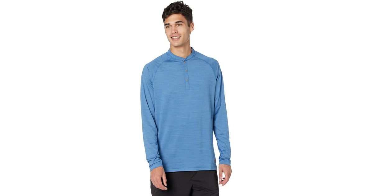 PUMA Cotton Excellent Golf Wear Cloudspun Long Sleeve Henley in Blue for Men - Lyst