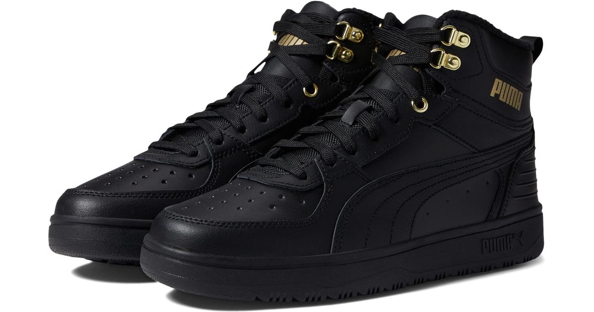 puma leather slippers