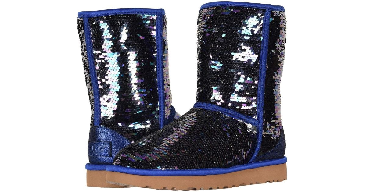 blue sequin ugg boots