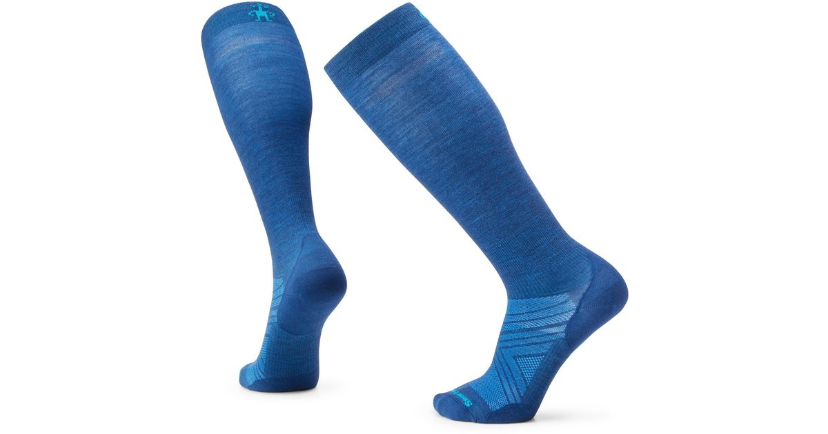Smartwool Ski Zero Cushion Extra Stretch Over The Calf in Blue for Men