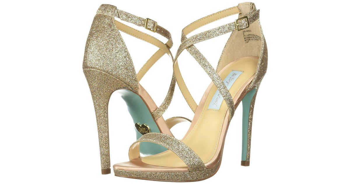 blue by betsey johnson andi evening sandals