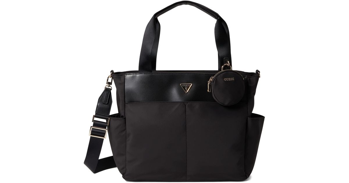 Guess Eco Gemma Travel Tote in Black | Lyst