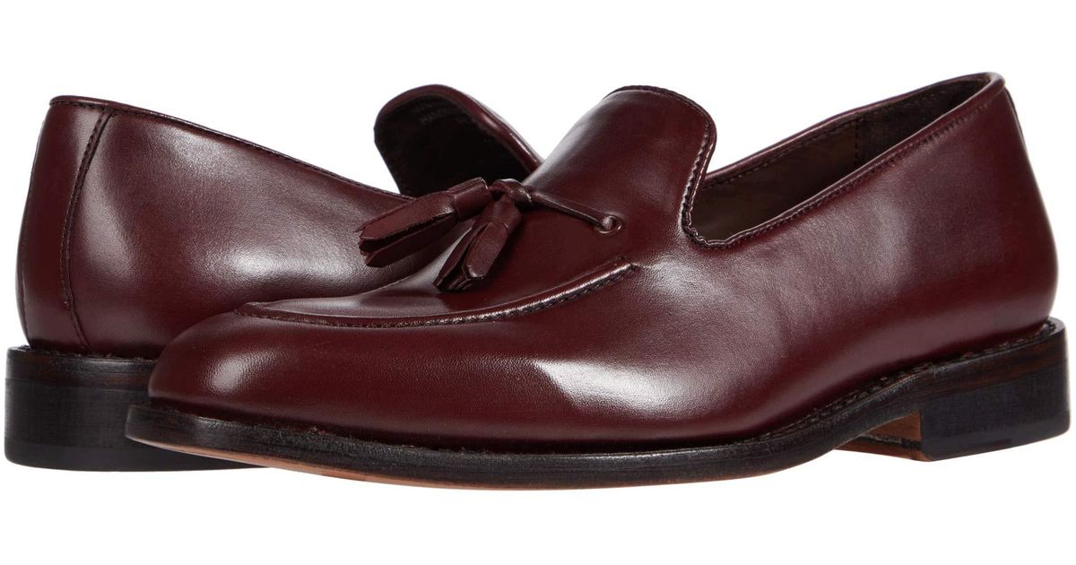 Anthony Veer Leather Kennedy Tassel Loafer in Red for Men | Lyst