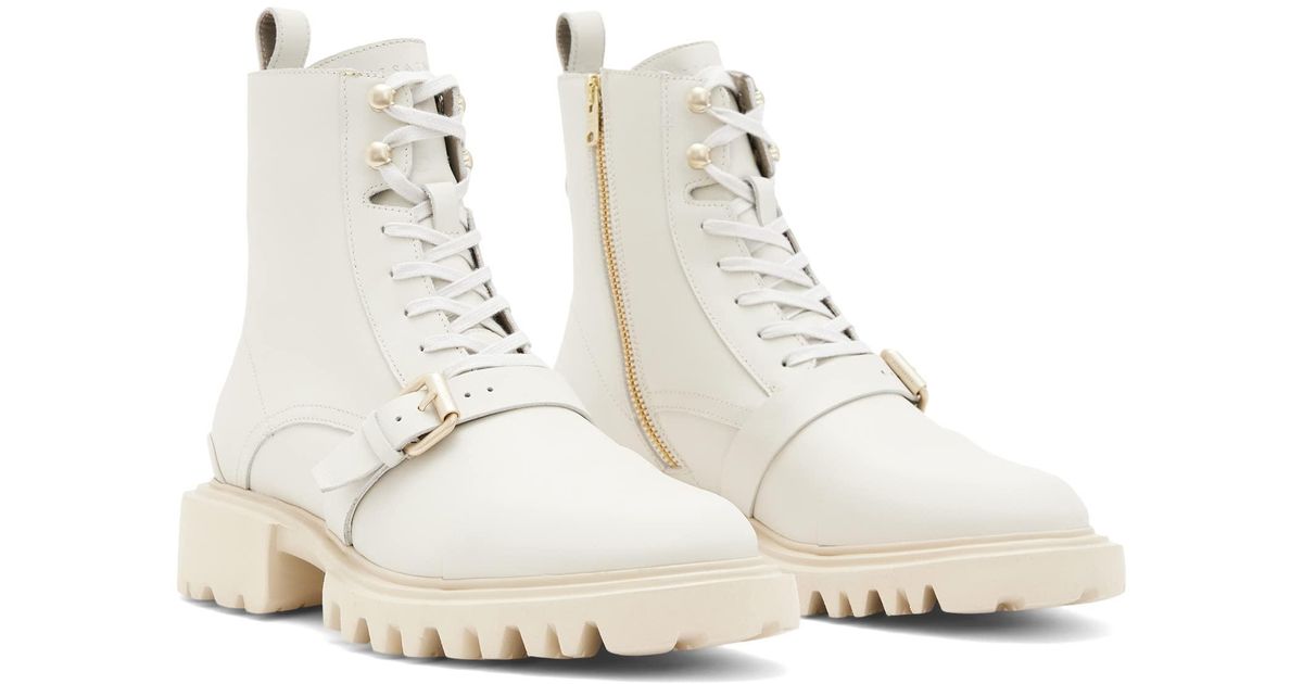 AllSaints Tori Boot in White | Lyst