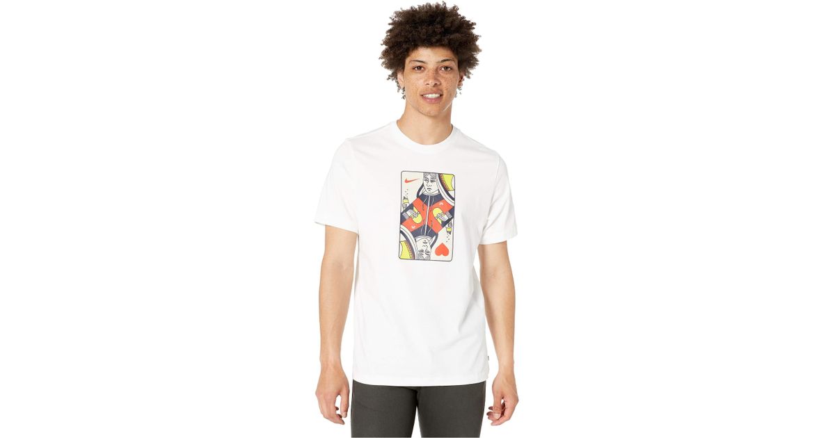 Nike Cotton Sb Queen Card Tee (white/habanero Red) Men's T Shirt for Men -  Lyst