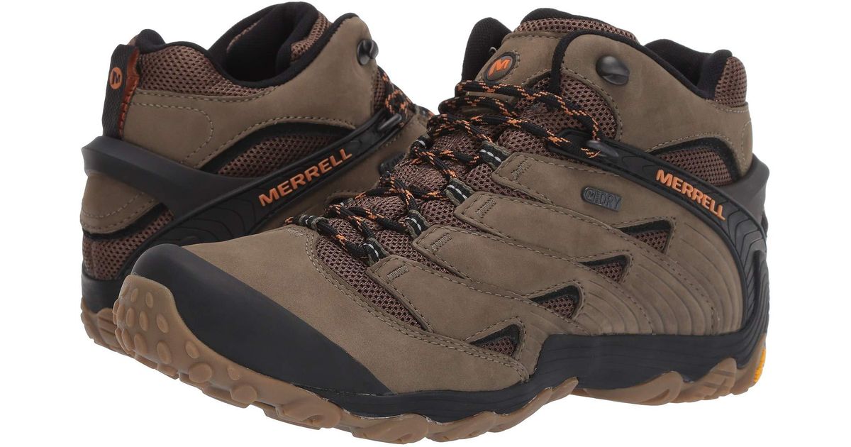 merrell men's chameleon 7 mid waterproof hiking boots