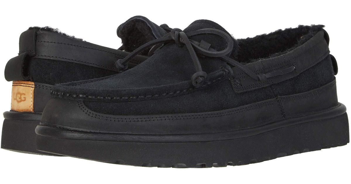 ugg black slip on shoes