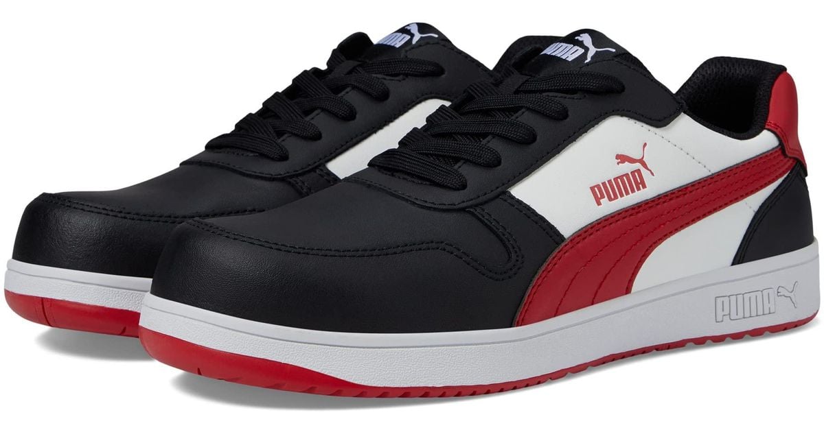 PUMA Frontcourt Leather Low Astm Eh in Blue for Men | Lyst