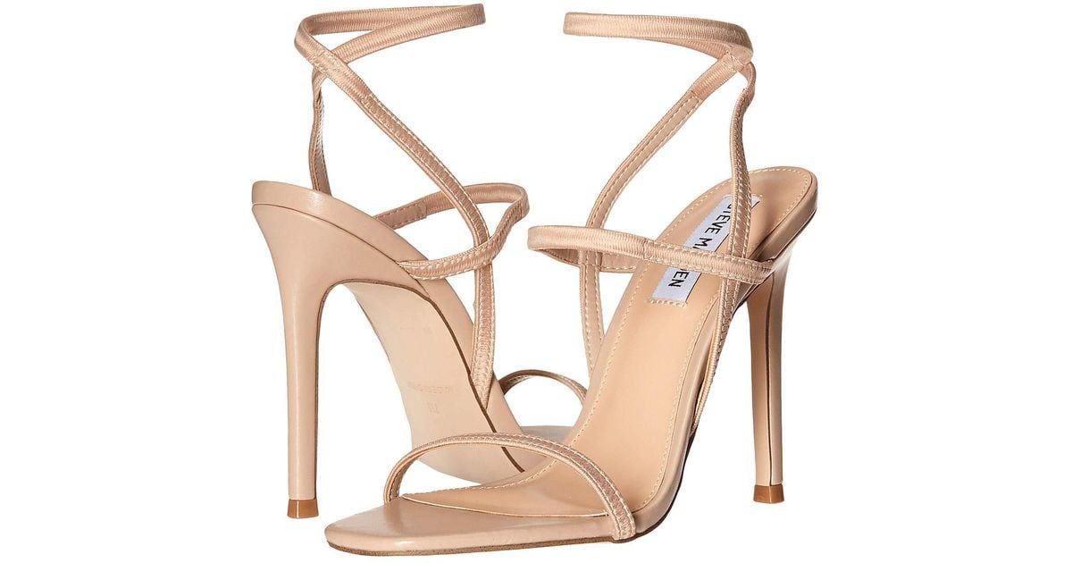 Steve Madden Nectur Heeled Sandals in Natural | Lyst
