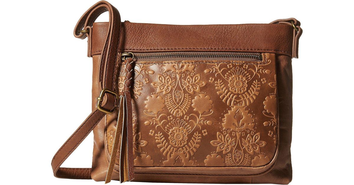 The Sak Leather Sanibel Mini Crossbody in Brown Lyst