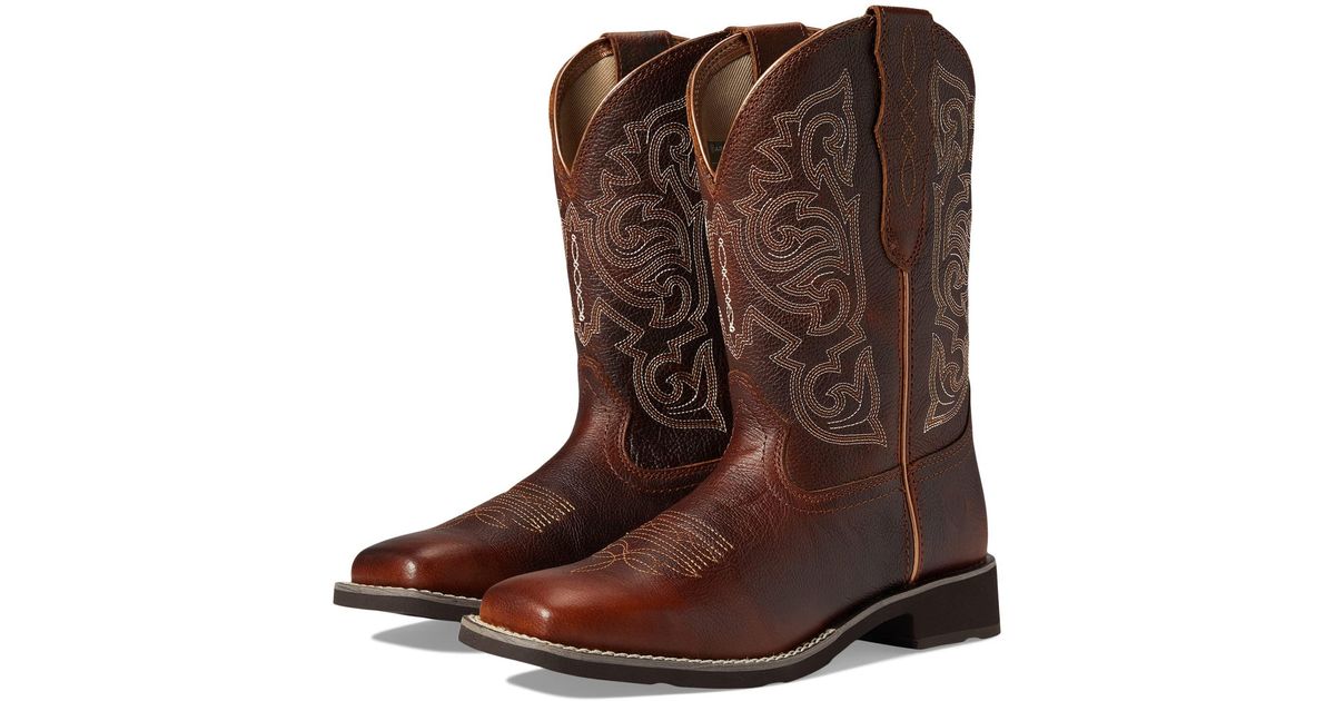 Ariat Delilah Stretchfit Western Boot in Brown Lyst