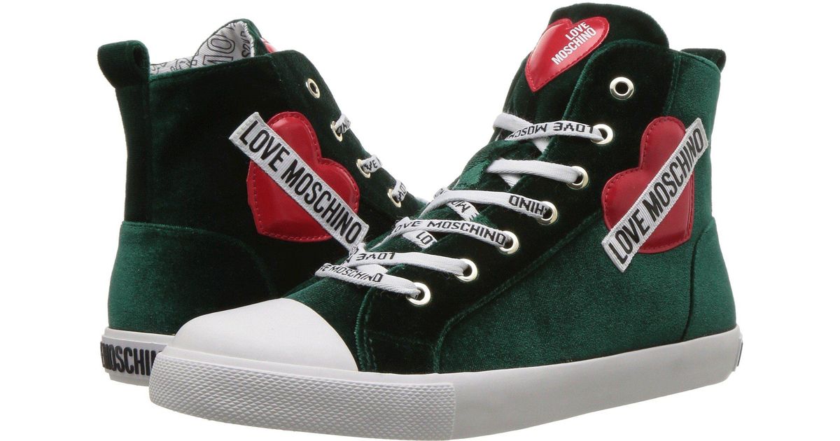moschino high top sneakers womens