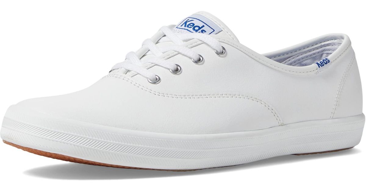 Keds Single Shoe - Champion-leather Cvo in White | Lyst