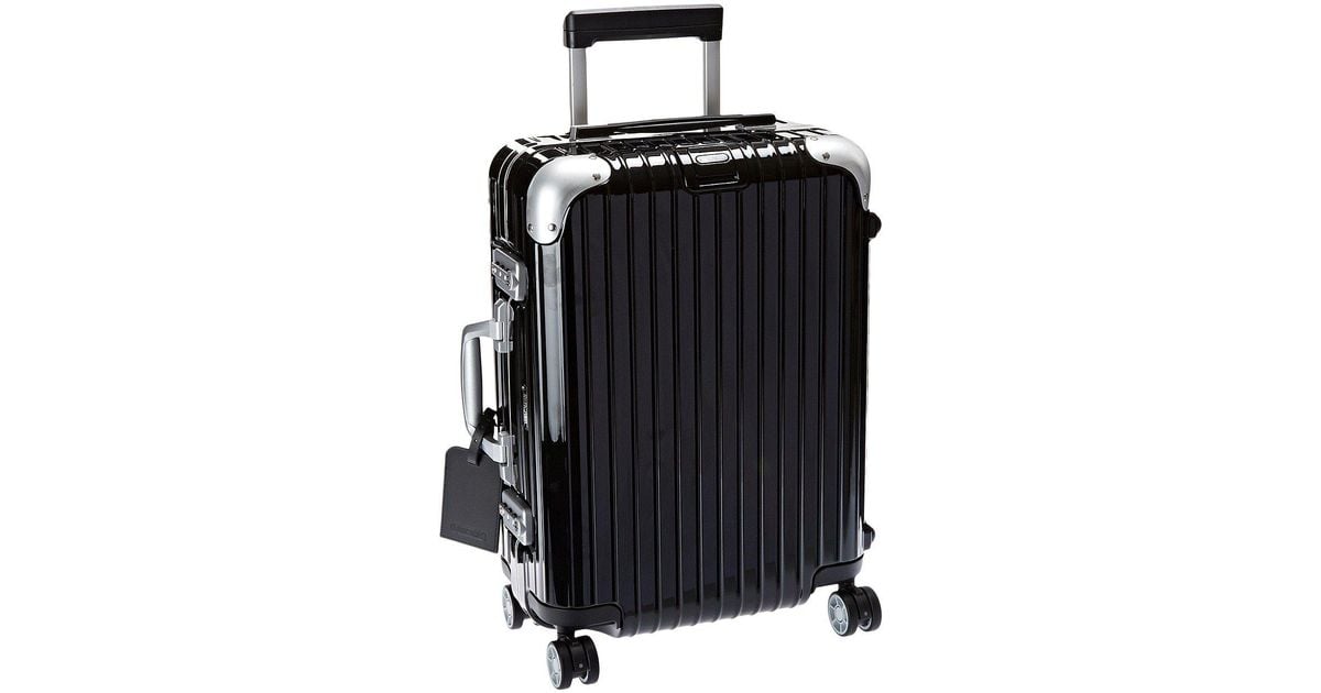 rimowa black suitcase