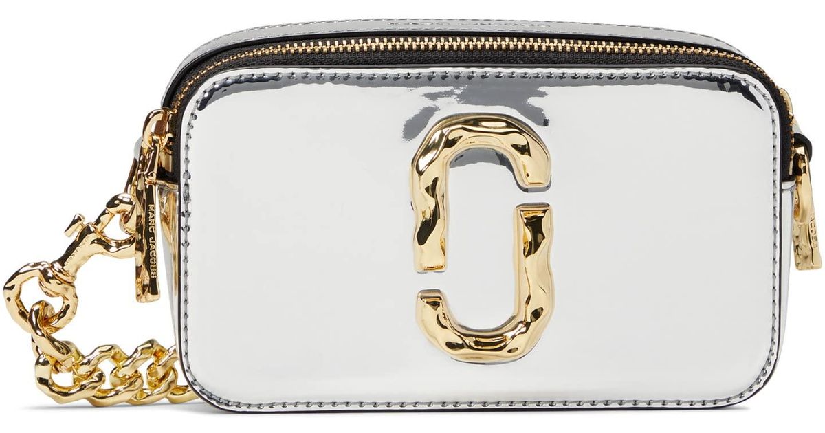 Marc Jacobs Leather The Specchio Snapshot in Silver (Metallic) | Lyst