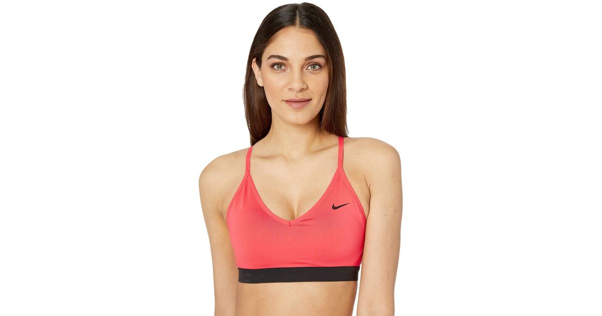 peach nike sports bra