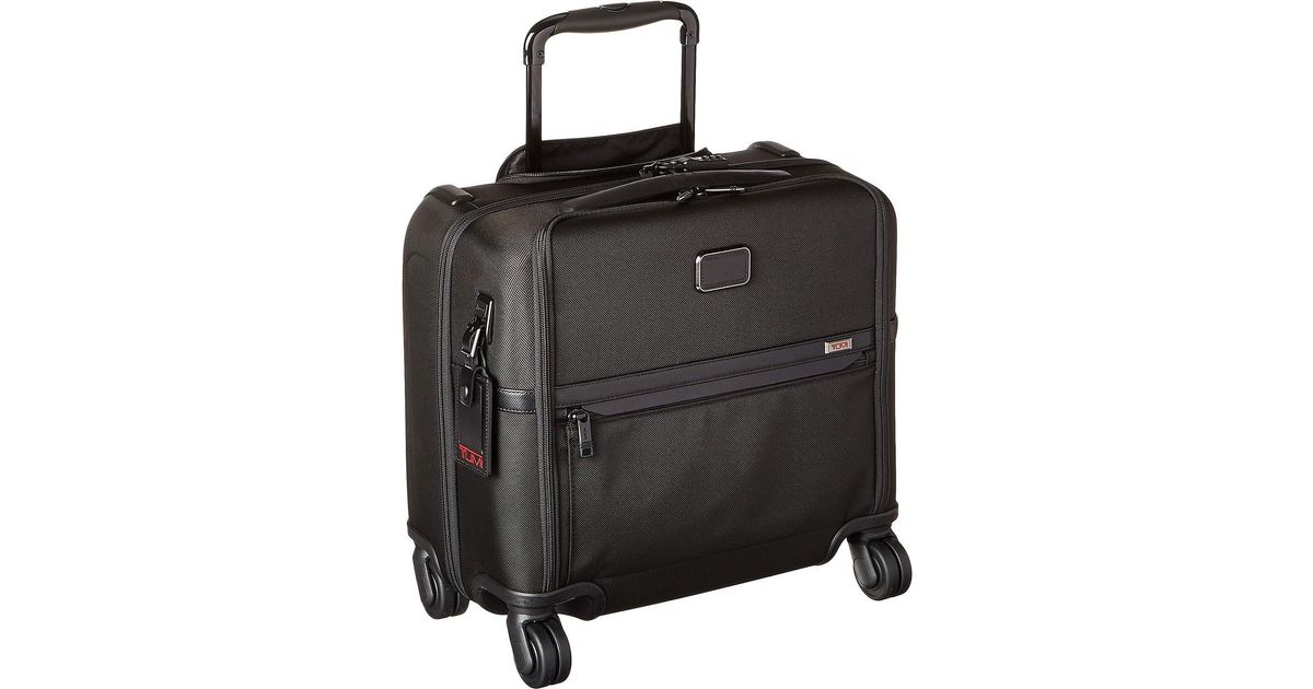 tumi compact wheeled brief