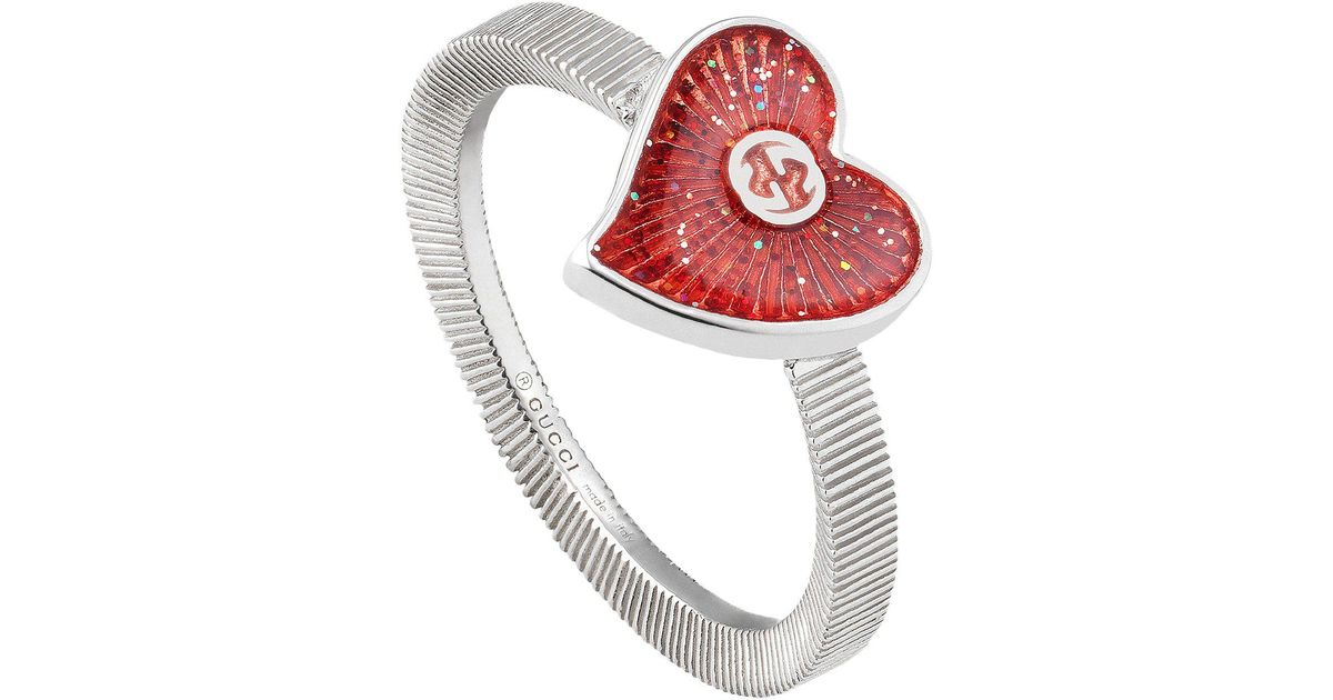 gucci ring with heart