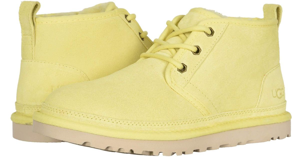 UGG Leather Neumel in Yellow - Lyst