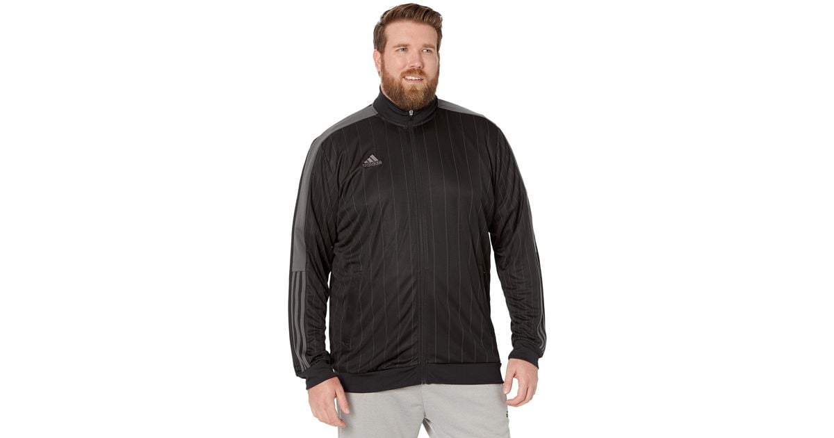adidas Synthetic Big Tall Tiro Vip Track Jacket in Black for Men Lyst