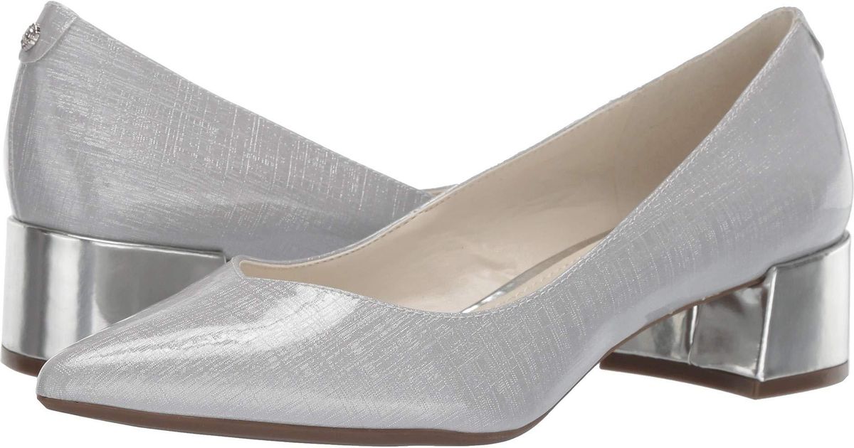 anne klein silver pumps