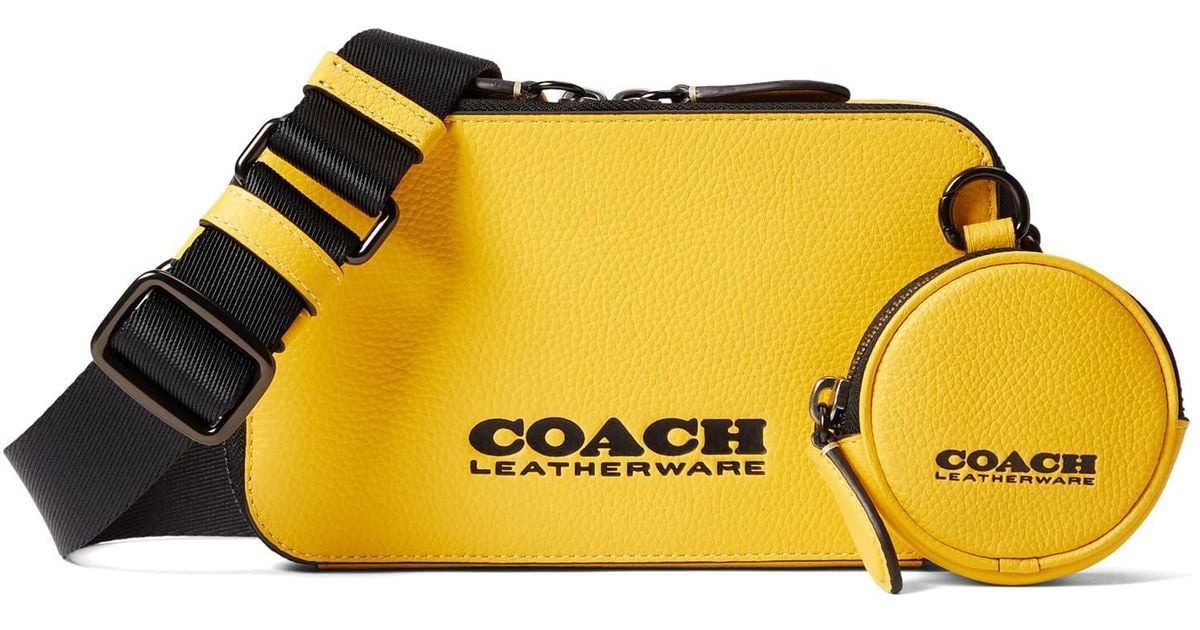 COACH Charter Slim Crossbody In Pebble Leather With Leatherware