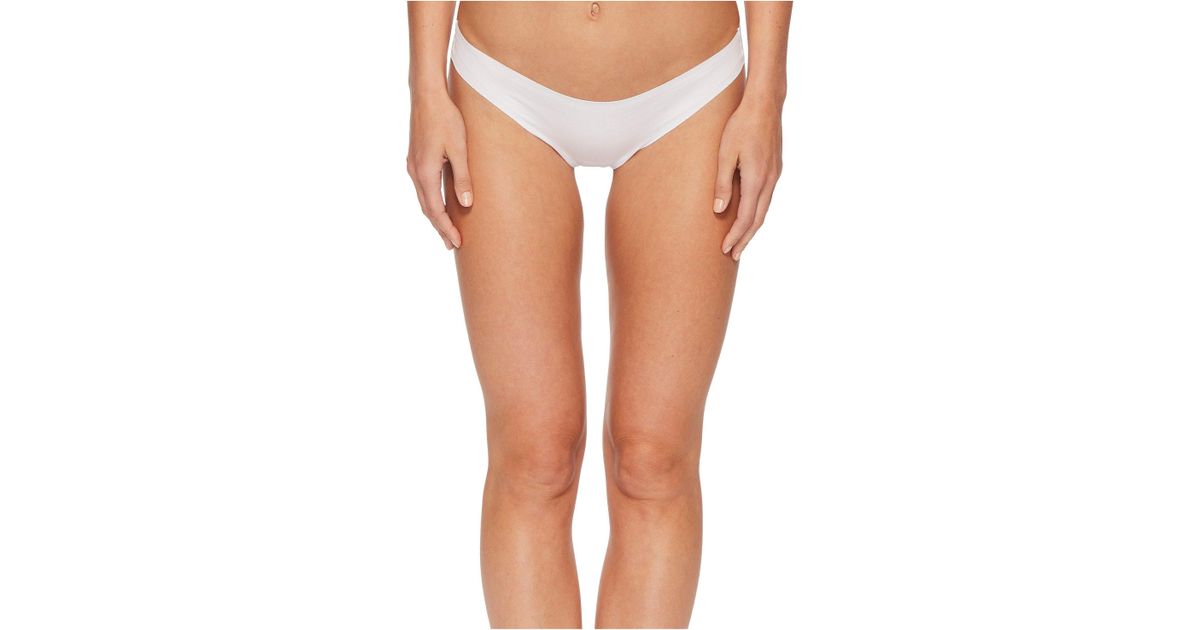 Hanro Invisible Cotton Thong In White Lyst