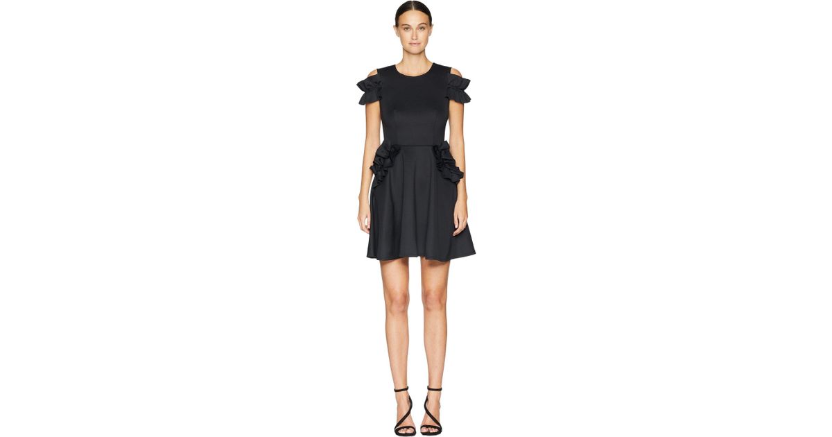 ted baker deneese ruffle detail dress