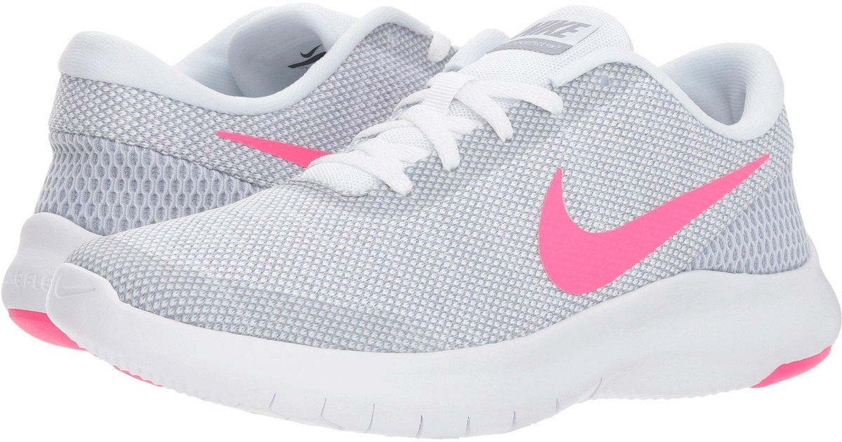 nike flex grey and pink