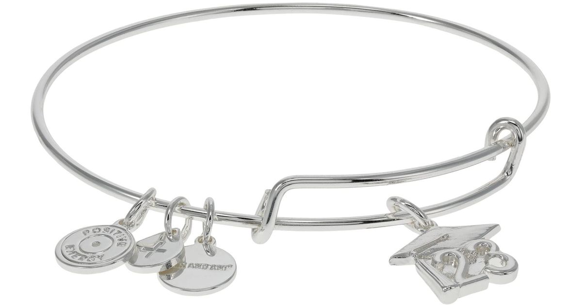 ALEX AND ANI 2023 Graduation Cap Bracelet in White Lyst