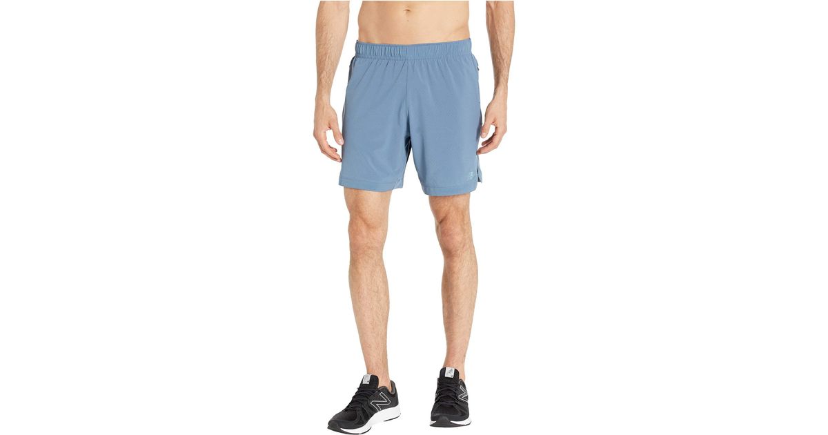 new balance q speed run crew short