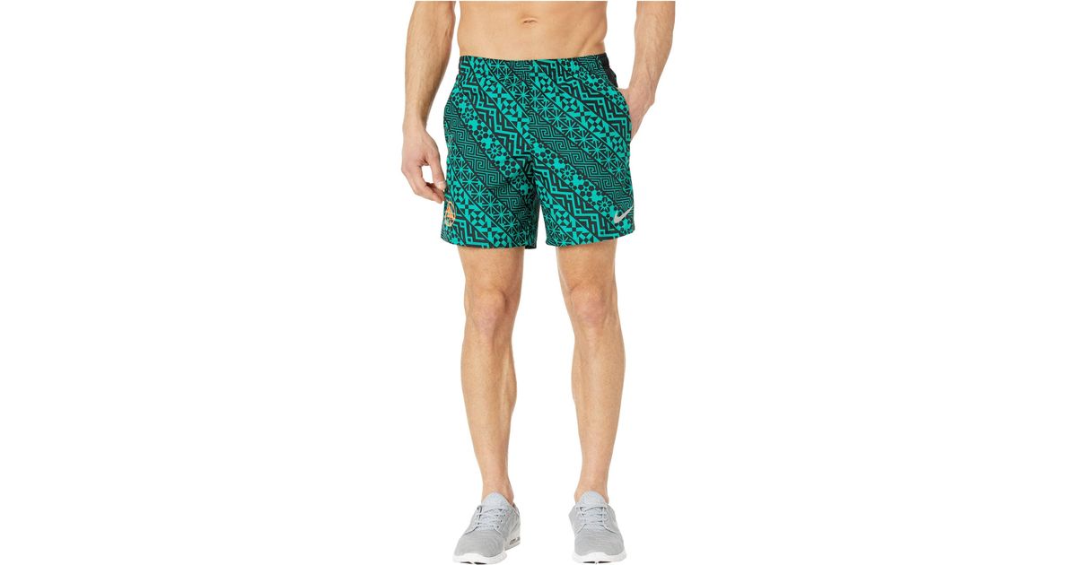 nike challenger shorts green