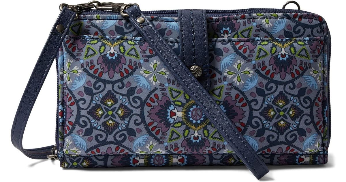 Sakroots Artist Circle Large Smartphone Crossbody in Brown Lyst