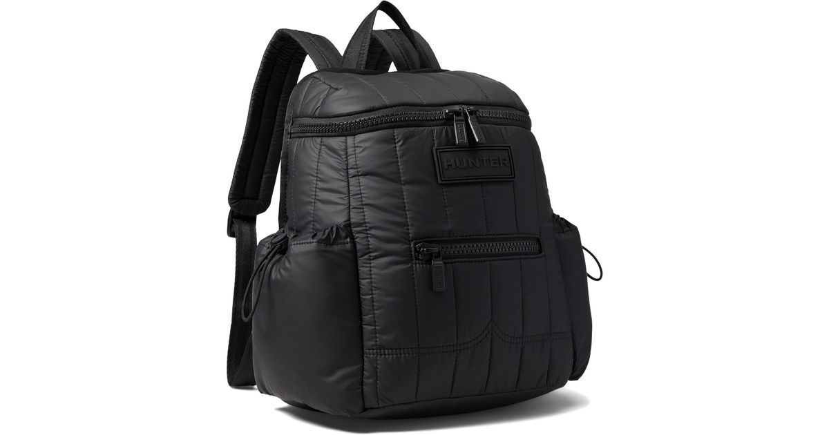 HUNTER Intrepid Puffer Backpack in Black | Lyst