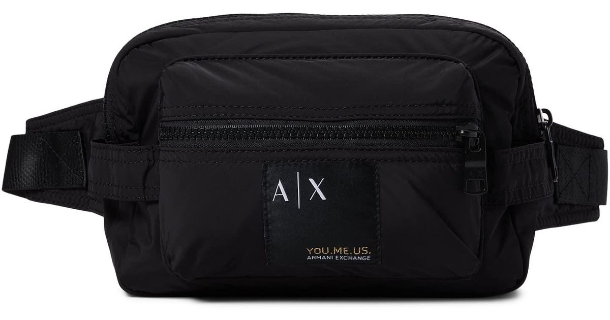 Armani Exchange You.me.us. Waistbag in Black for Men Lyst