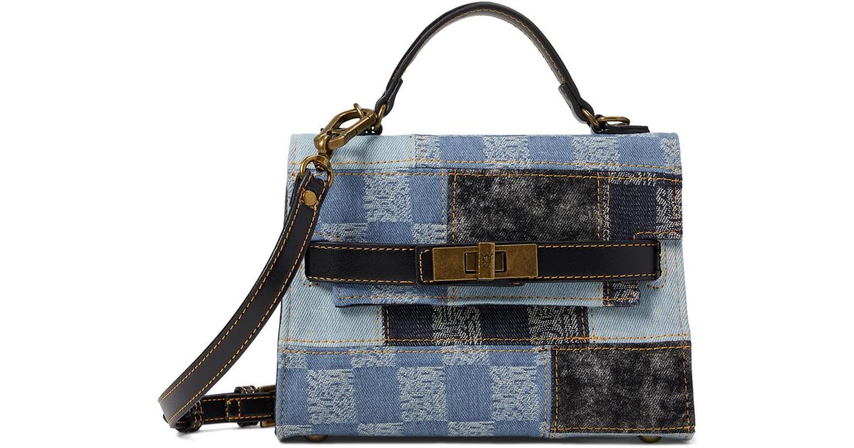Steve Madden Denvor Patchwork Tophandle Crossbody in Blue Lyst
