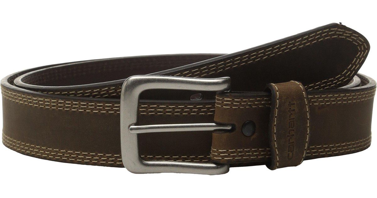 Carhartt Leather Detroit Belt in Brown for Men - Lyst