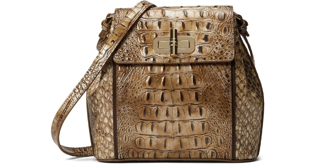 Brahmin Leather Cooper Margo Crossbody in Beige (Natural) Lyst