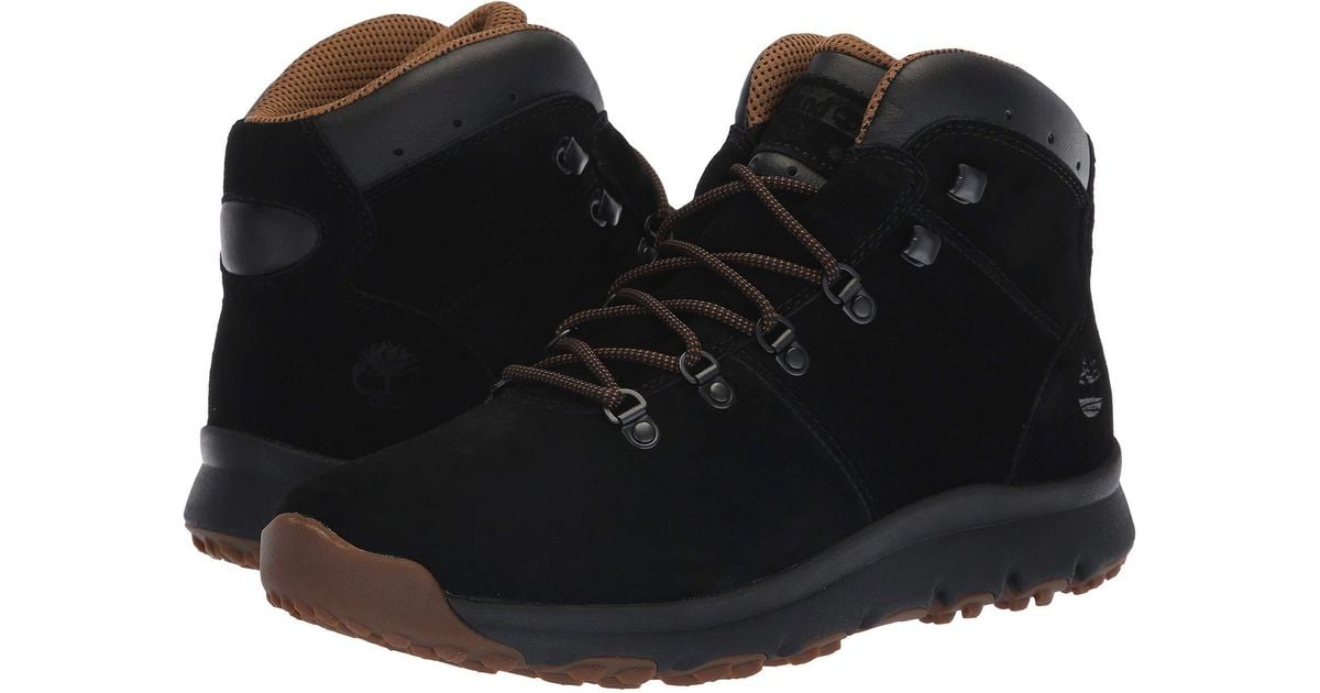 timberland world hiker black